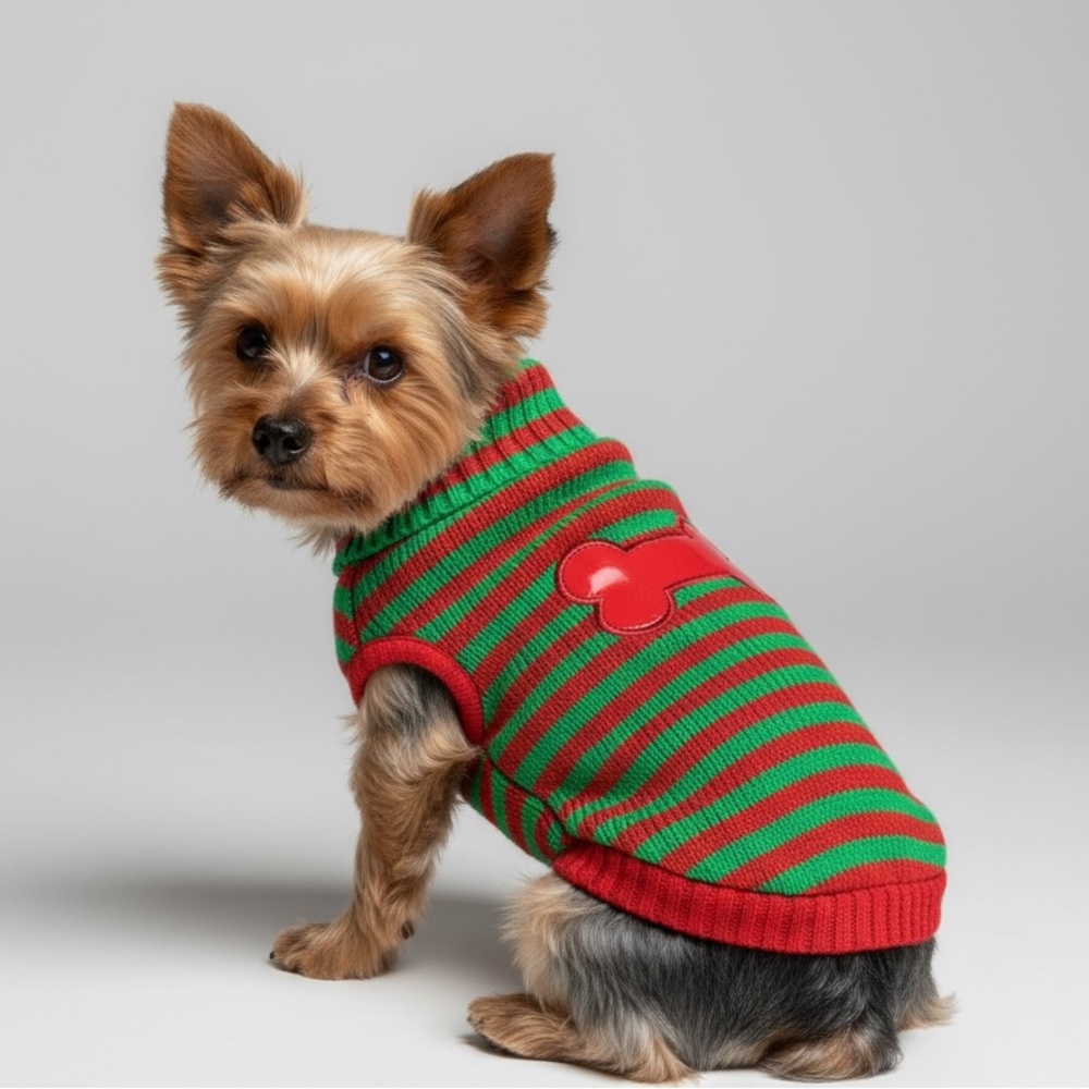 Cheerful Striped Doggy Sweater